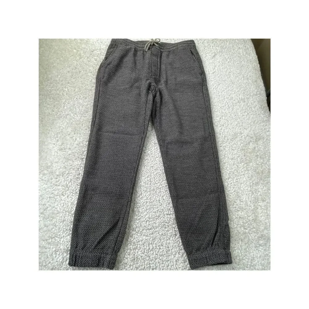 Taylor Stitch The Apres Pant Textured Jogger Charcoal Gray Sashiko Mens Large